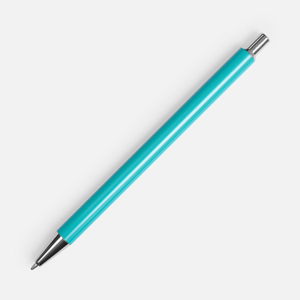 Ручка шариковая Slim Beam, бирюзовая