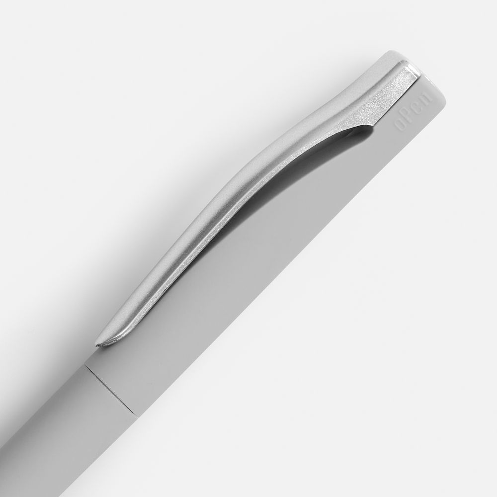 Ручка шариковая Pin Soft Touch, серая