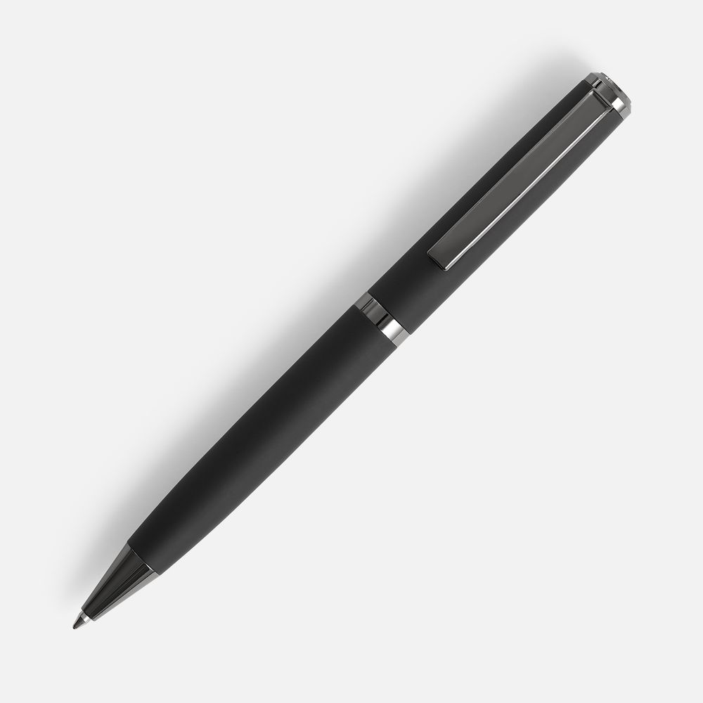 Ручка шариковая Inkish Gunmetal в футляре, черная