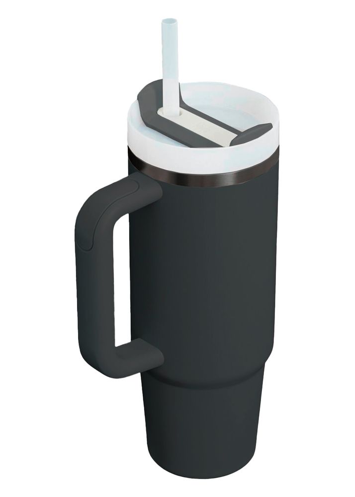 Термокружка Quencher H2.0 1180 с трубочкой, серая